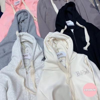 Áo hoodie nữ có khoá áo khoác nỉ dày dặn phong cách hàn quốc đẹp Lizhouse | BigBuy360 - bigbuy360.vn