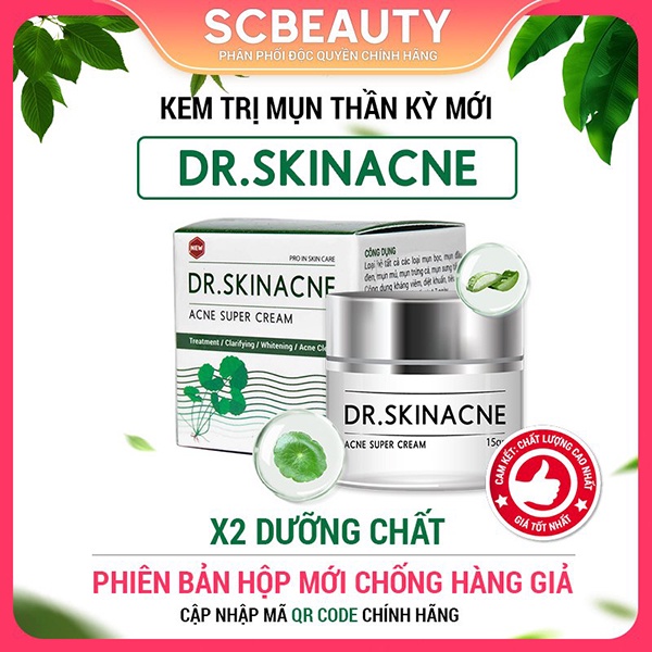 DR.SKINACNE Kem Giảm Mụn Ngừa Thâm Liền Sẹo Chính Hãng