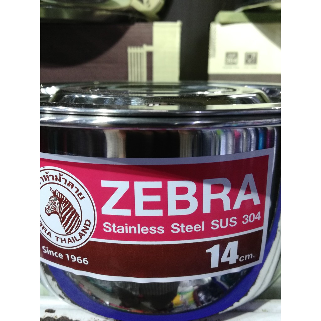 Thố Zebra inox thái Indian 14cm(1,1l)- mã code sp 170014