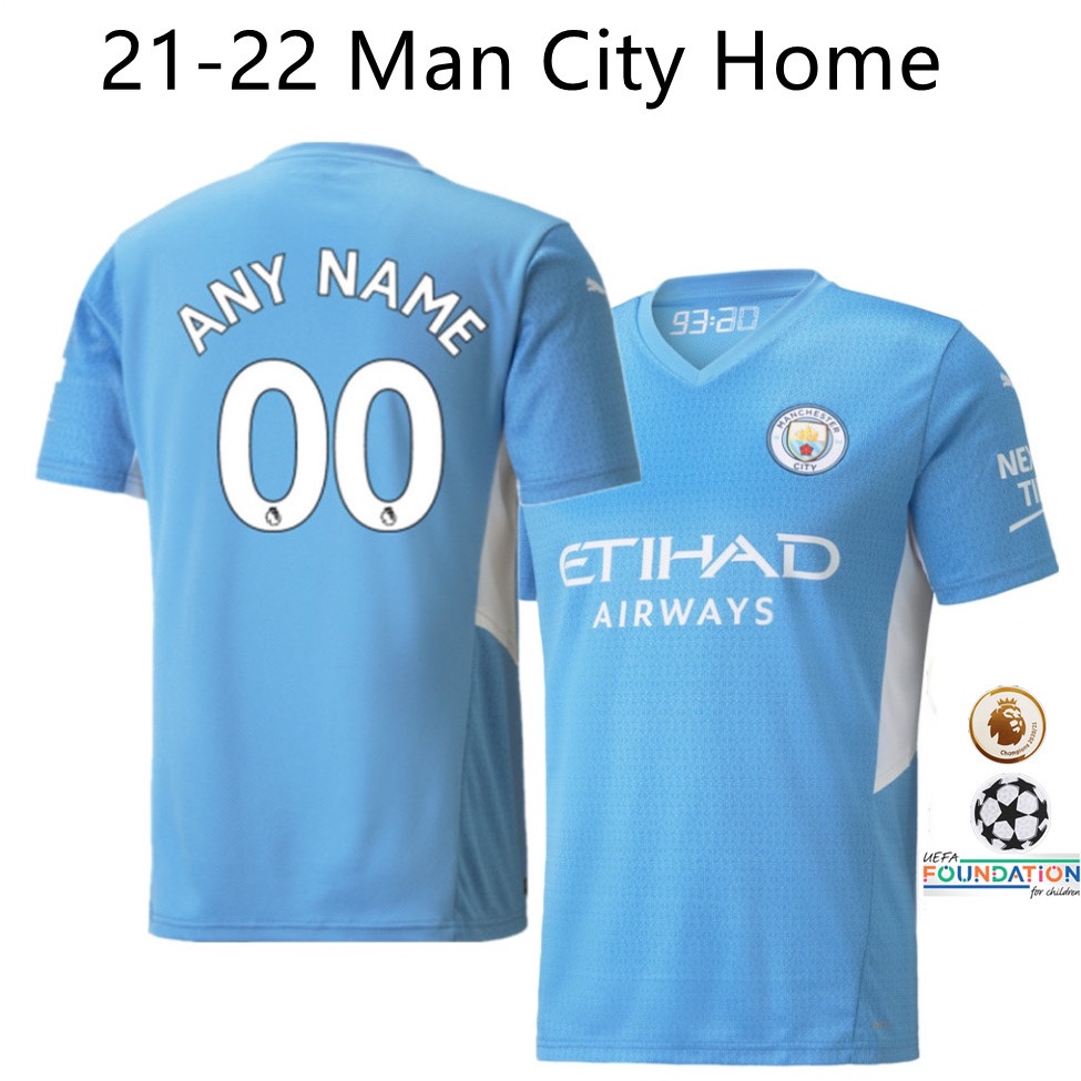 【S-4XL】Áo Man City sâ nh Home Thái 21-22 áo bóng