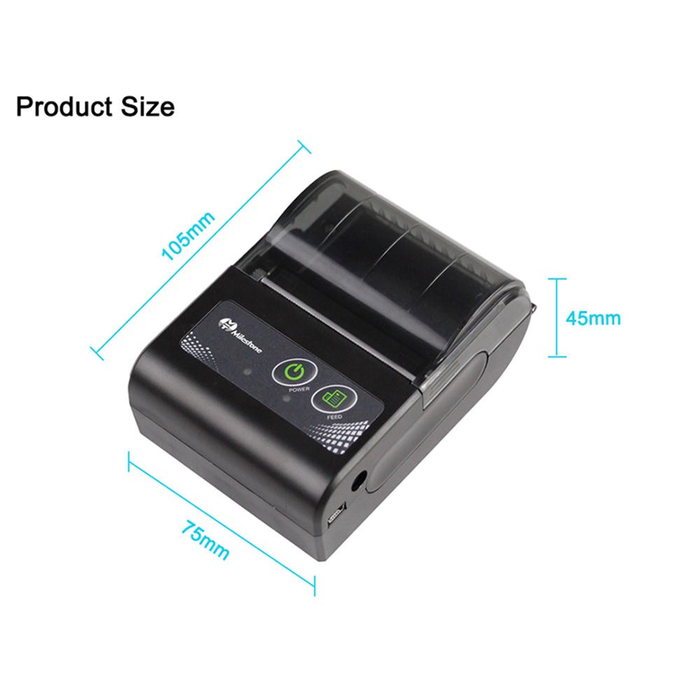 Máy in hoá đơn bluetooth, máy in nhiệt hỗ trợ in goviet, grabfood,ViettelPay Pro, KiotViet- Tặng 5 cuộn giấy | BigBuy360 - bigbuy360.vn