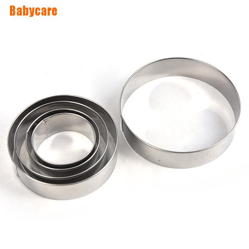 1 Bộ Khuôn Cắt Bánh Quy Hình Tròn Bằng Thép Không Gỉ Diy