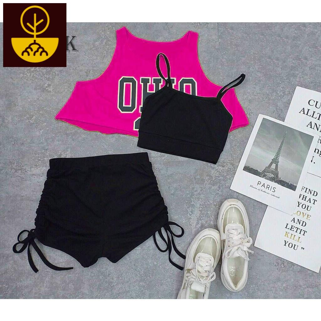 Set 3 Bộ sport body ôm, thời trang, sành điệu cho bé gái - Quần áo trẻ em - MiMi Shop