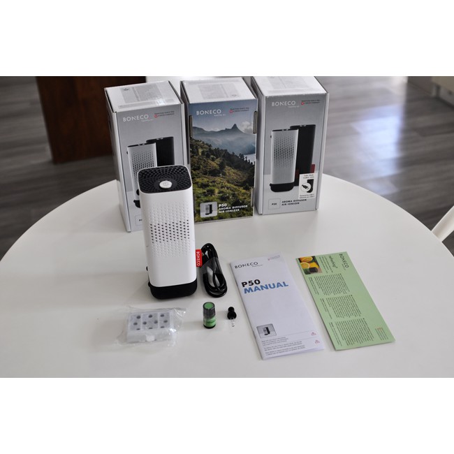 Máy Lọc Không Khí Ô Tô Thụy Sỹ BONECO P50 Tạo Ion Âm, Lọc Bụi Mịn- Khử Mùi- Khuếch Tán Tinh Dầu Thơm,- Bảo hành 24 Tháng