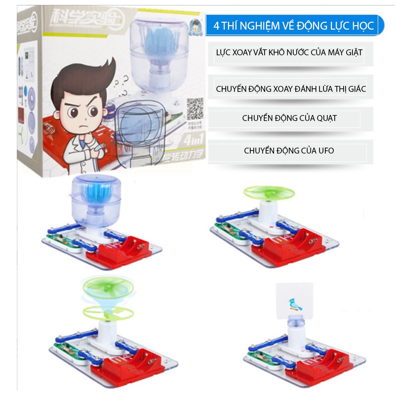 Đồ Chơi Giáo Dục Stem-Lắp Ráp , Tìm Hiểu Về 4 Loại Chuyển Động Quay-4In1 - 350