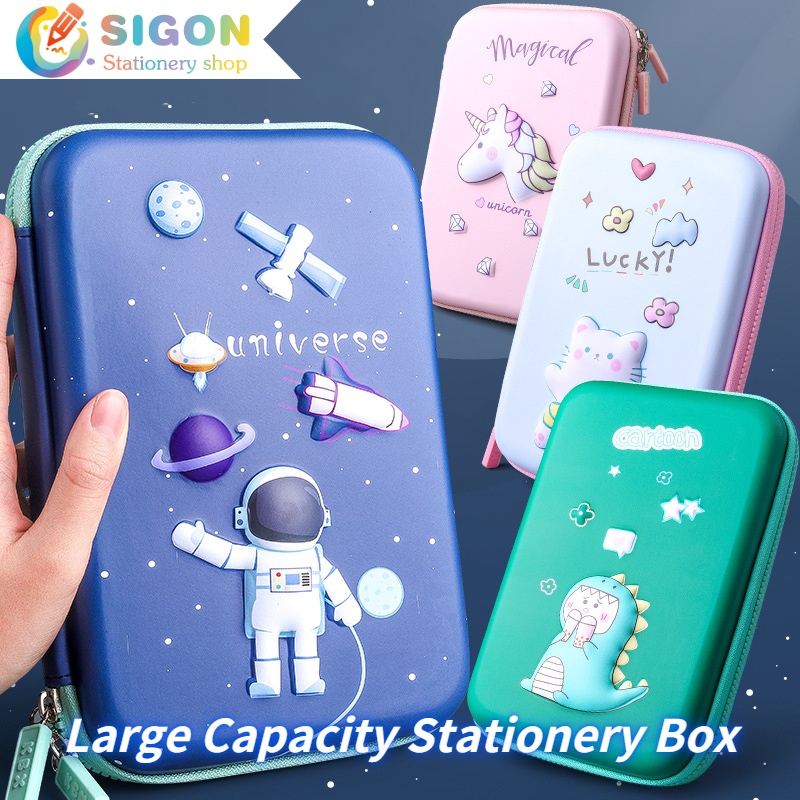 Hộp Đựng Bút Viết 3D Sức Chứa Lớn Đa Năng Chống Thấm Nước Phù Hợp Cho Văn Phòng