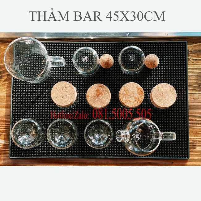 [Sỉ] Thảm Cao Su Quầy Bar kích thước 45x30cm - Thảm bar pha chế