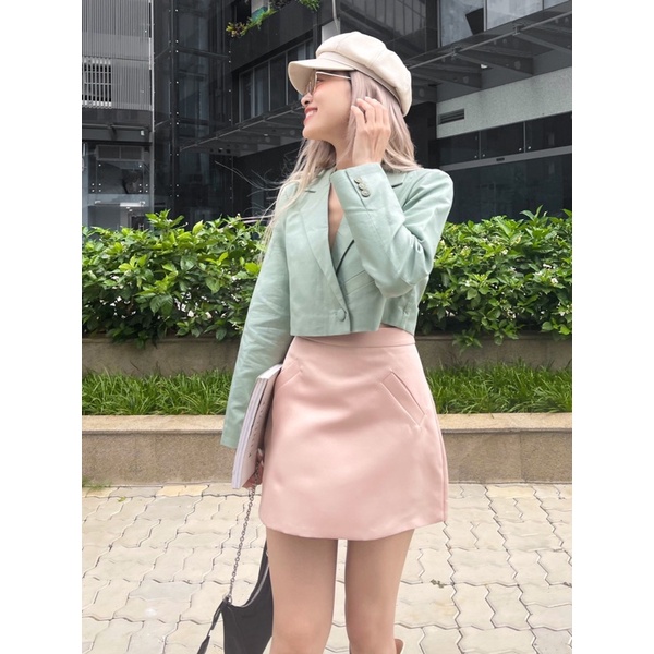 Áo vest kiểu croptop GREY SUIT