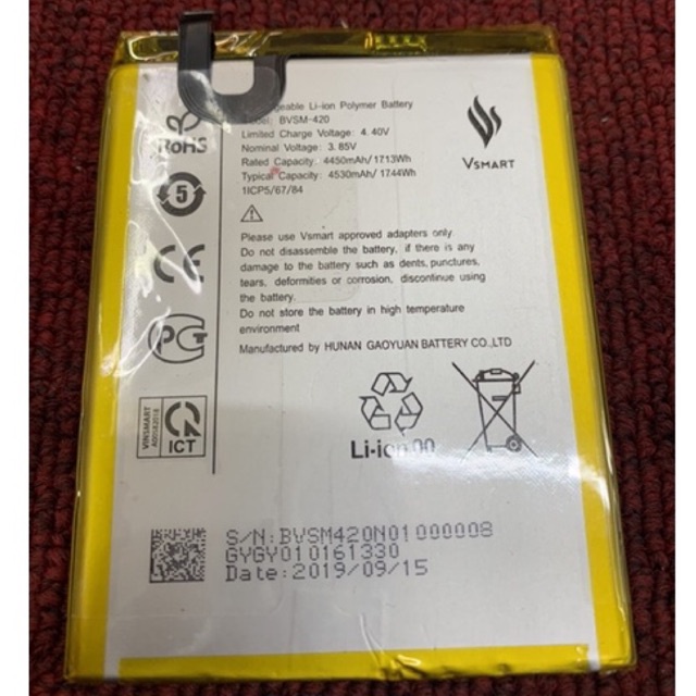 Pin Vsmart Joy 2+ zin chính hãng