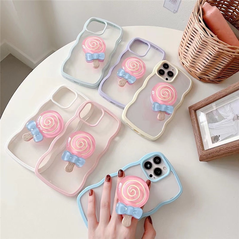 Ốp lưng i phone mây gợn sóng tách viền kèm pop kem 7plus/8plus/x/xs/11/12/13 pro/max/plus/promax- Dino case