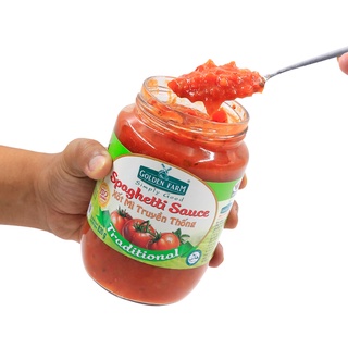 Xốt Spaghetti Nấm Golden Farm có thể sử dụng chế biến món chay hoặc món mặn, phù hợp với khẩu vị và sở thích riêng