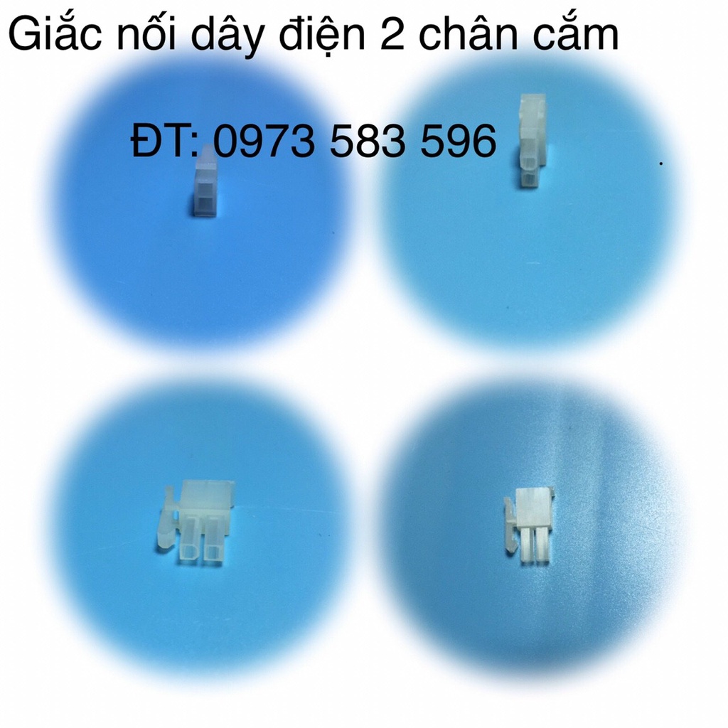 Jack Nối Dây Điện 2 Chân Cắm (50 cái/Túi)