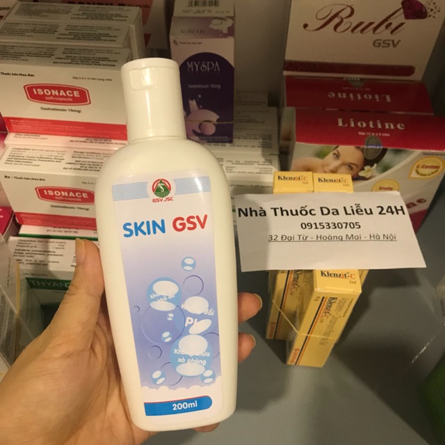 Sữa rửa mặt Skin GSV