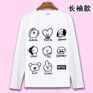 Sweater bts bt21 đen trắng