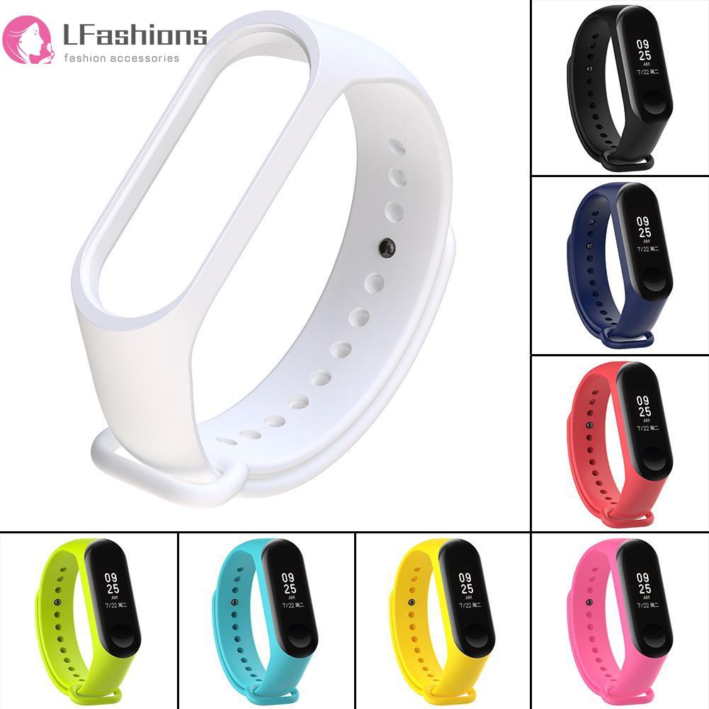 Lfashion❤ Silicone 220mm Wriststrap Band for Xiaomi Miband 3 Watch