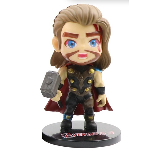 Lẻ 6 mô hình nhân vật Avenger Marvel - Biệt đội siêu anh hùng size 10cm - Mẫu 2
