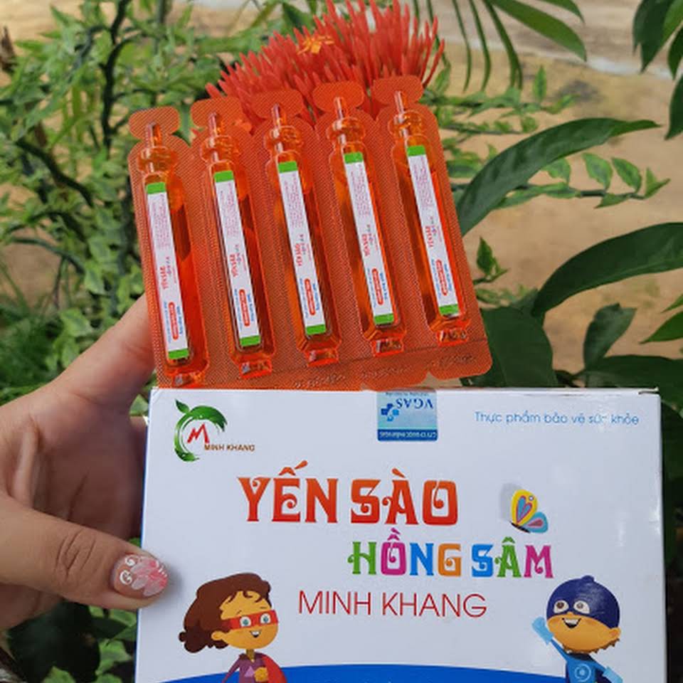 Yến Sào Hồng Sâm Minh khang - Bé Ăn Ngon, Hấp Thu Tốt, Tăng Cân Khỏe Mạnh