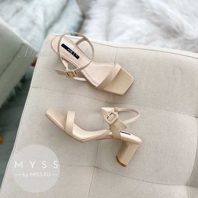 Giày sandal nữ mũi vuông cao 5cm thời trang MYSS - SD115