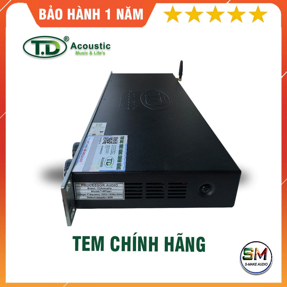 Vang cơ Karaoke TD Acoustic T6 Pro - Mixer cao cấp chống hú cho dàn âm thanh Karaoke - smake audio