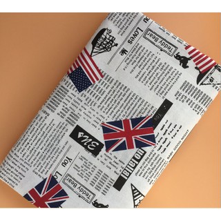 Vải bố thô canvas the american flag - cờ mỹ