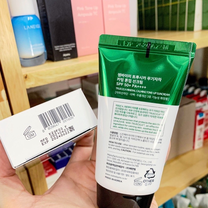 Kem chống nắng Some By Mi Truecica Mineral Calming Tone-up Suncream  50ml