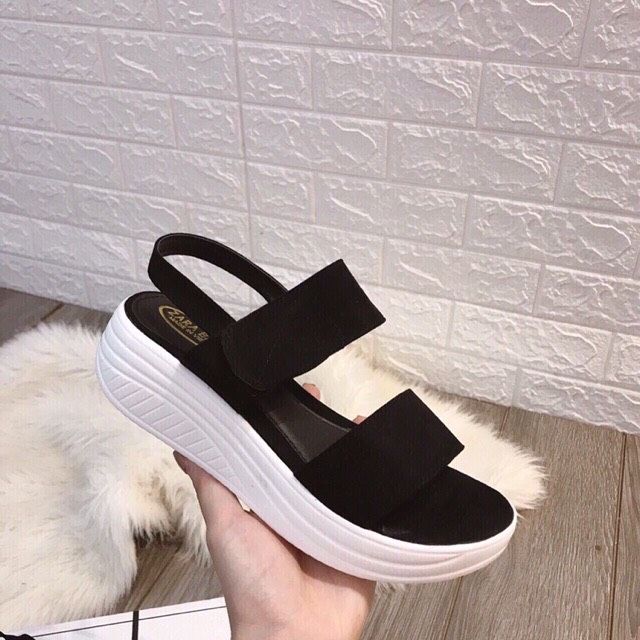 (MỚI VỀ) Giày sandanl độn đế quay dán bản to