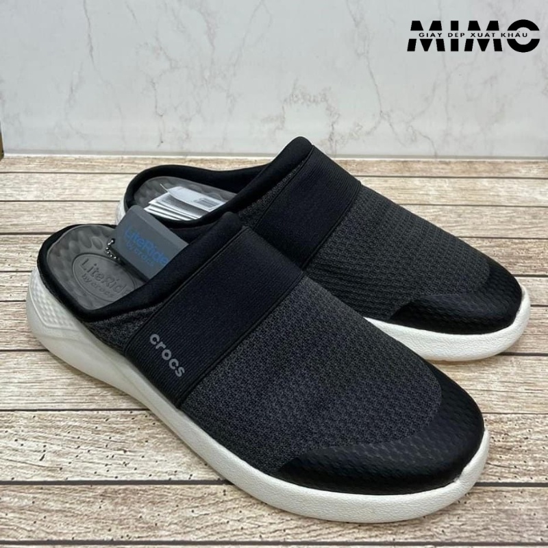 Giày Lười Literide Mesh Mule đen ghi êm nhẹ cho nam