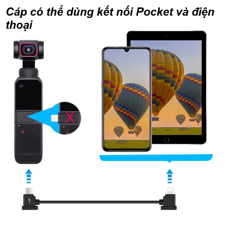 Cáp kết nối Flycam DJI MINI 2 /mini 2 SE/ Mini 3 PRO /MAVIC 3 /AIR2 /AIR2S dài 30cm cổng nối các loại - Phụ kiện Flycam