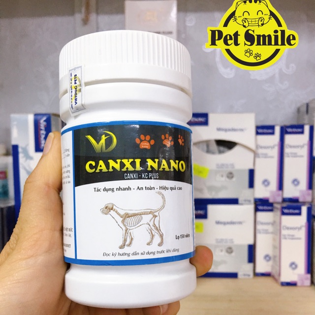 Canxi nano cho chó mèo