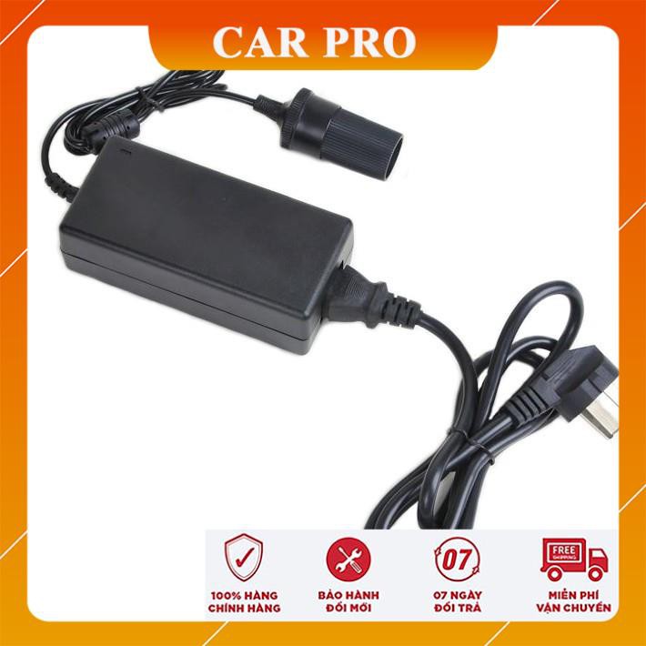 Bộ chuyển đổi nguồn điện 220V sang 12V đầu tẩu thuốc trên ô tô - CAR PRO