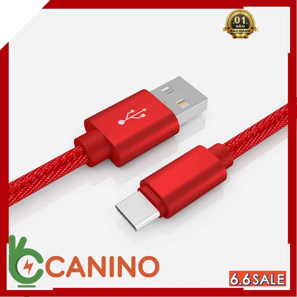 Cáp Sạc Bọc Vải Lưới Androi Siêu Bền