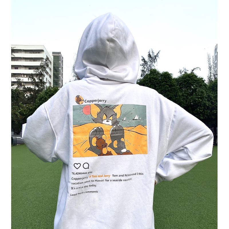 Áo khoác mẫu hoodie Tom and Jerry siêu đẹp rất đẹp