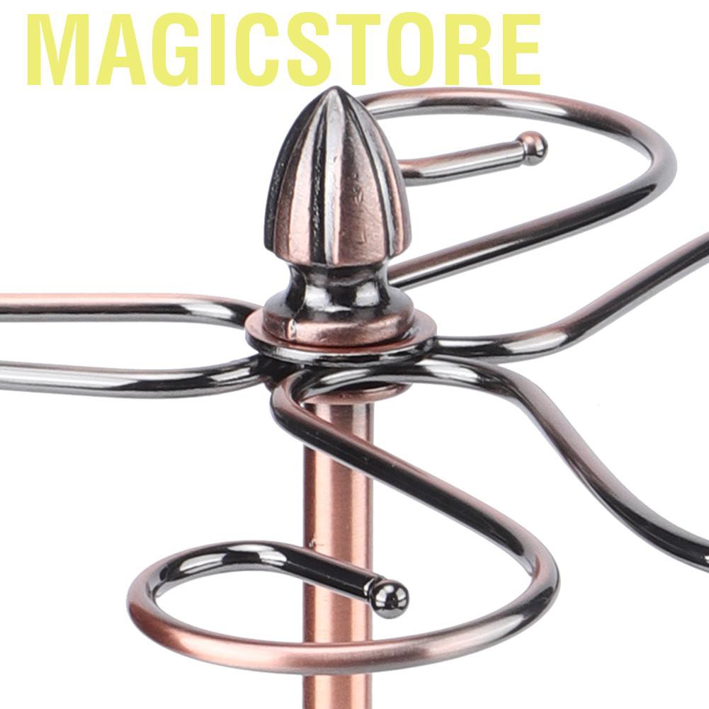 Magicstore Straight Retro Style Wine Glass Rack Holder Cup Hanging Shelf Organizer for Home Bar Restaurant