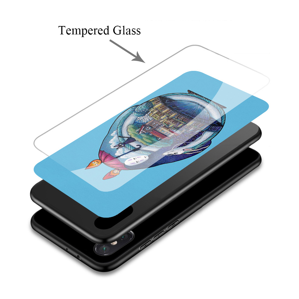Q107 Totoro iPhone SE 6 6s 7 8 Plus Xs 11 Pro Max X XR Tempered glass Soft Case | BigBuy360 - bigbuy360.vn