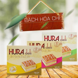 Bánh bông lan Hura Deli hộp 168g