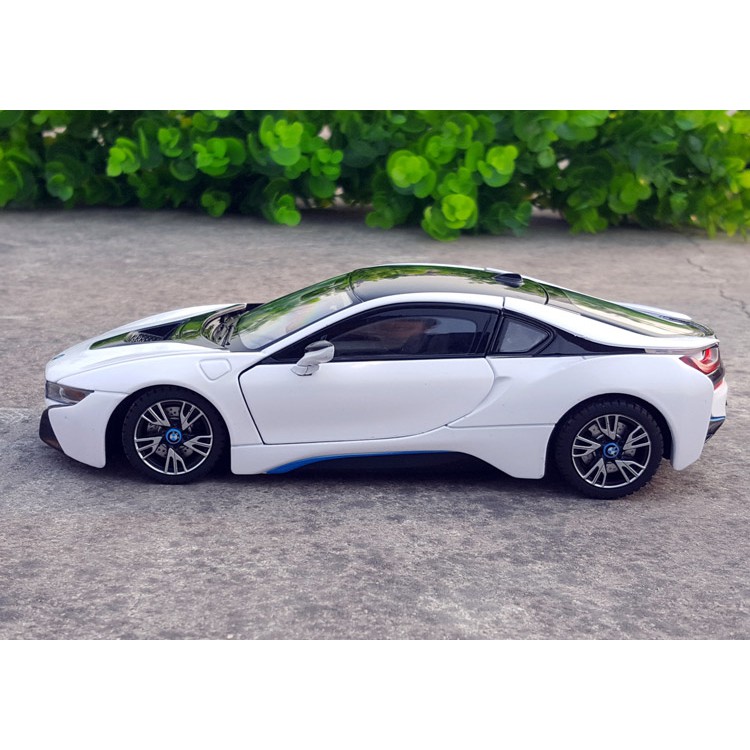 MÔ HÌNH XE Ô TÔ Siêu Xe BMW I8 | Hãng Rastar tỷ lệ 1:24 màu Đen