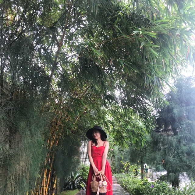 Đầm maxi đỏ
