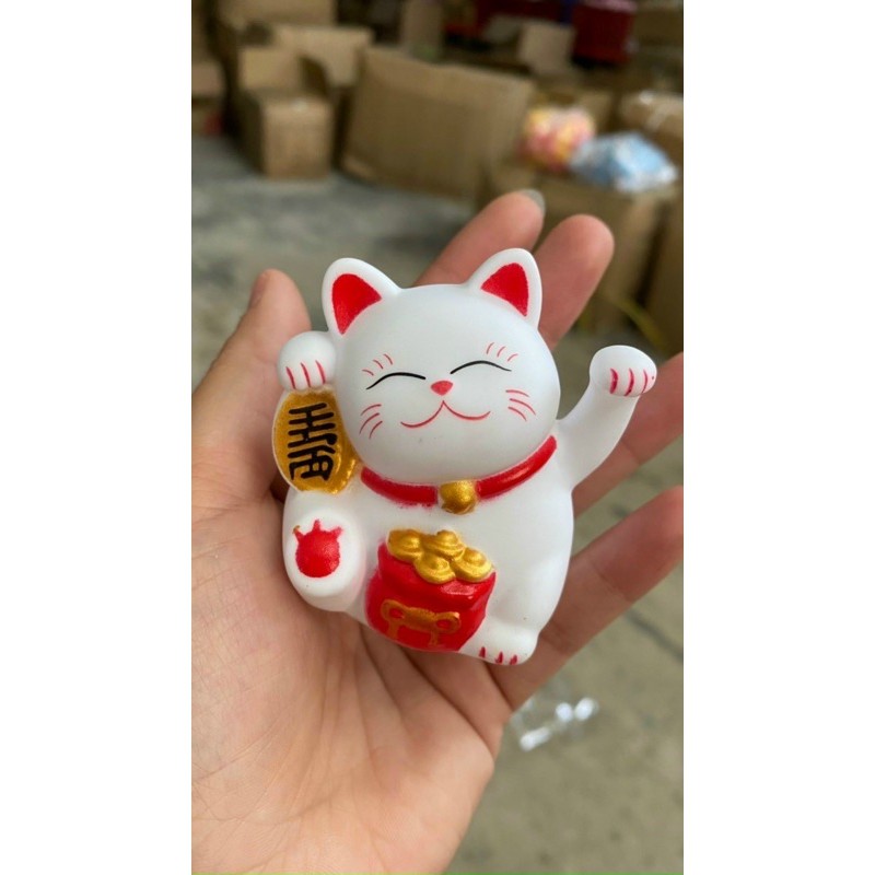 Combo 3 Mèo thần tài trang trí bánh kem, mèo vẫy tay,toppercake