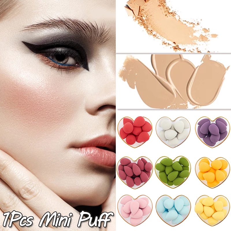 Mút Trang Điểm Mini Hình Quả Bầu 7 Màu Làm Đẹp Cho Nữ