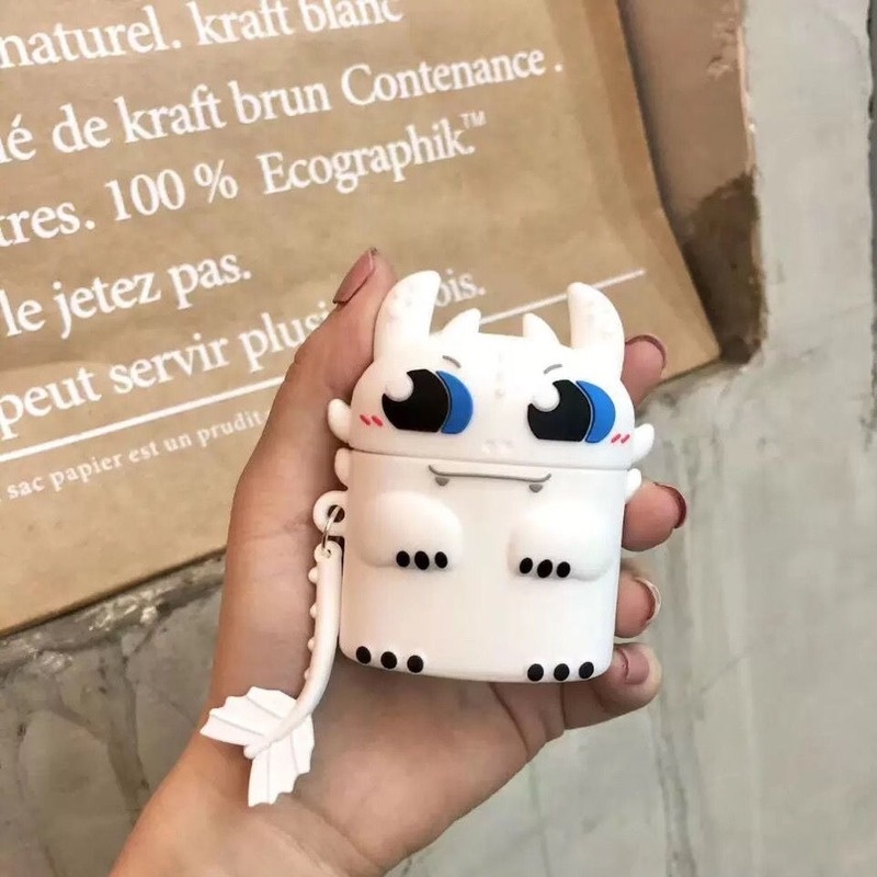 Vỏ Bảo Vệ Hộp Sạc Tai Nghe Remax TWS-10 Mềm Họa Tiết Hoạt Hình Động Vật Dễ Thương Sáng Tạo