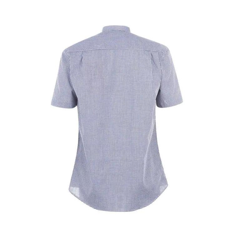 [ Size M ] Áo Sơ Mi Nam Ngắn Tay Pierre Cardin Nvy Wht Gingham | BigBuy360 - bigbuy360.vn