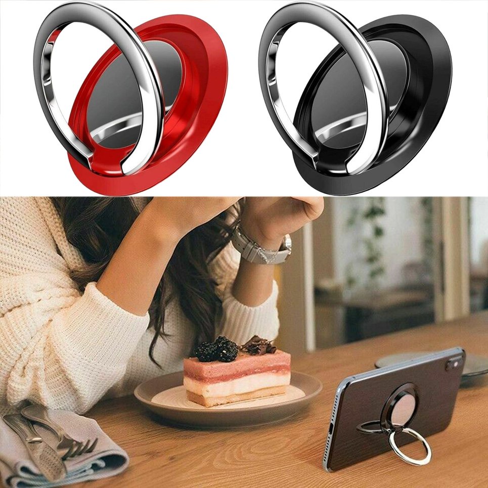 Finger Ring Holder Grip 360 Rotatable For Cell Phone Car Magnetic Holder