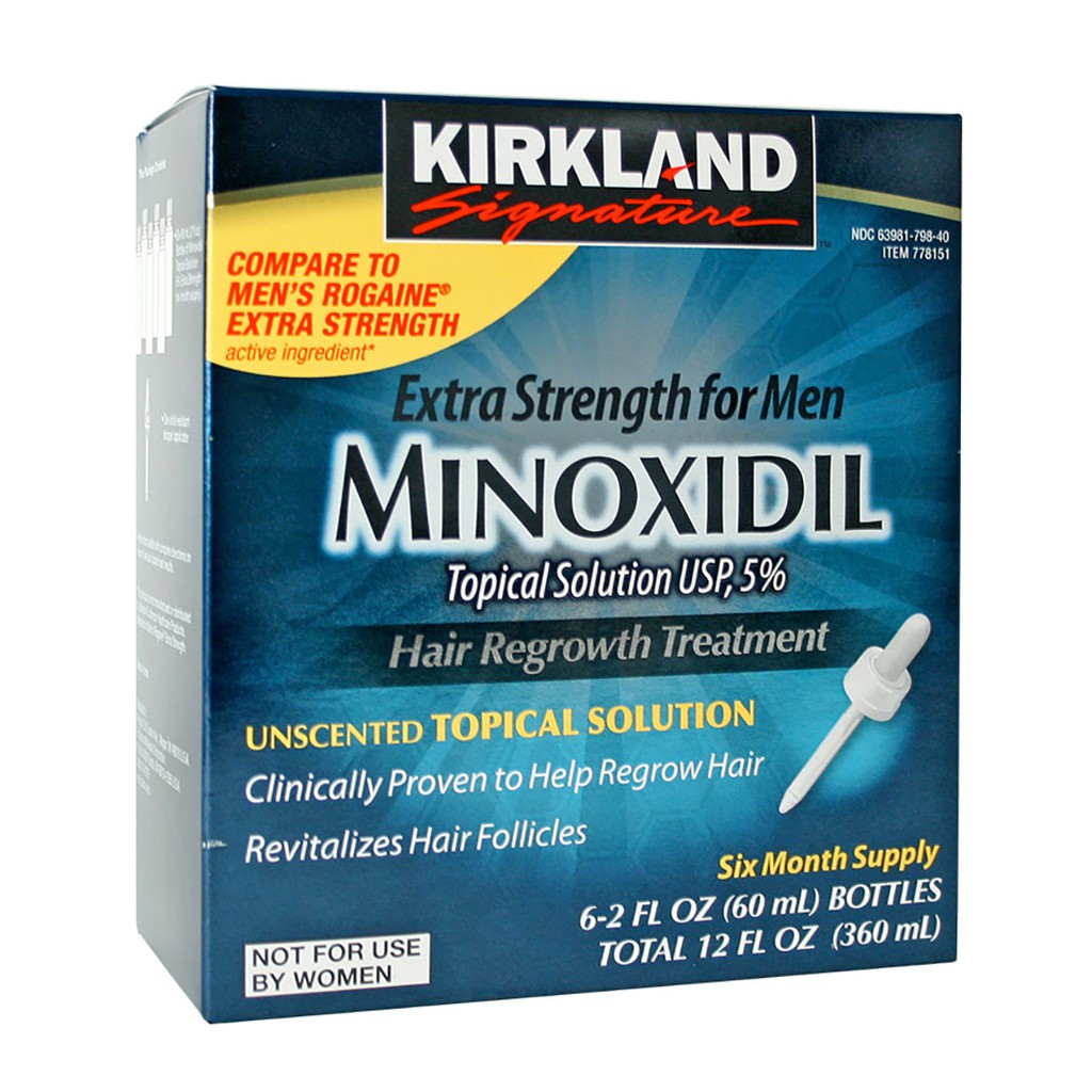 #FREESHIP - Minoxidil 5% Kirkland Chính Hãng - Thuốc Mọc Râu Tóc - Trị Hói - Dưỡng Rậm Chân Mày
