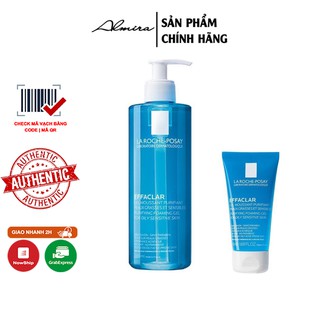 [ CHÍNH HÃNG] Sữa rửa mặt La roche posay Effaclar 50ml - 400ml cho da dầu nhạy cảm và mụn