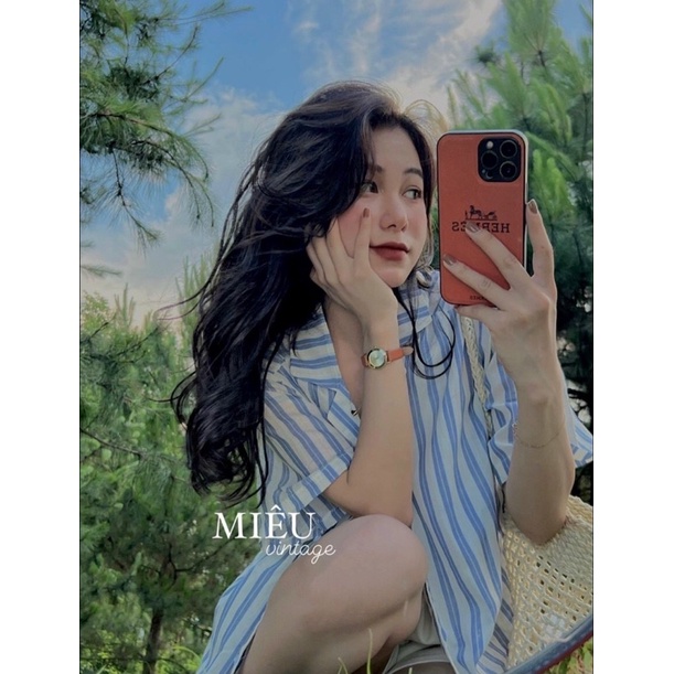 [Ảnh thật/sẵn] Áo sơmi SỌC VẰN Ulzzang cộc tay/ sơ mi nữ kẻ sọc