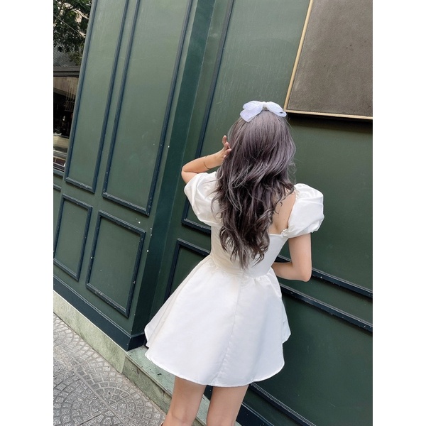Đầm Xoè Tay Phồng Công Chúa Màu Trắng Aurore - Amélie | BigBuy360 - bigbuy360.vn