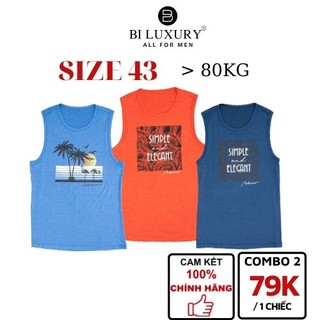 (>80KG) Xả áo ba lỗ BILUXURY nhiều màu kiểu dáng trẻ tirng thể thao thấm hút mồ hôi tốt siêu mát  ABLH00139