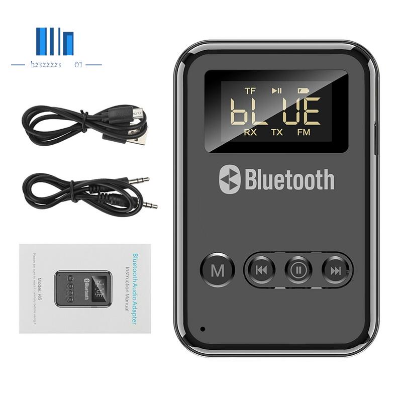 Thiết bị thu phát âm thanh Bluetooth 5.0 USB UAX 3.5mm 2 trong 1 cho xe hơi PC TV tai nghe