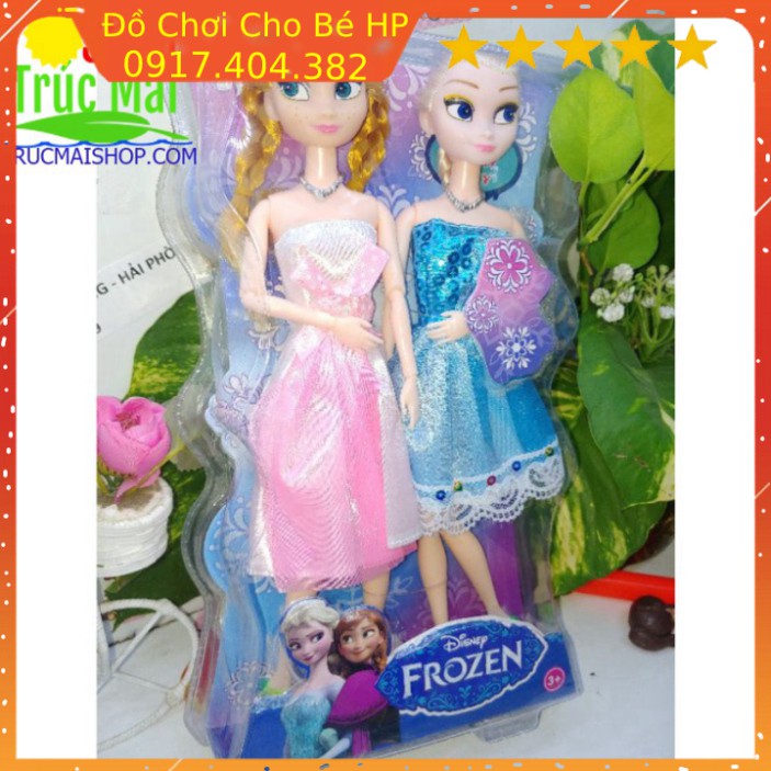 [SIÊU SALE] đồ chơi trẻ em bộ đôi búp bê Frozen khớp cao cấp ✅  Đồ Chơi Trẻ Em HP