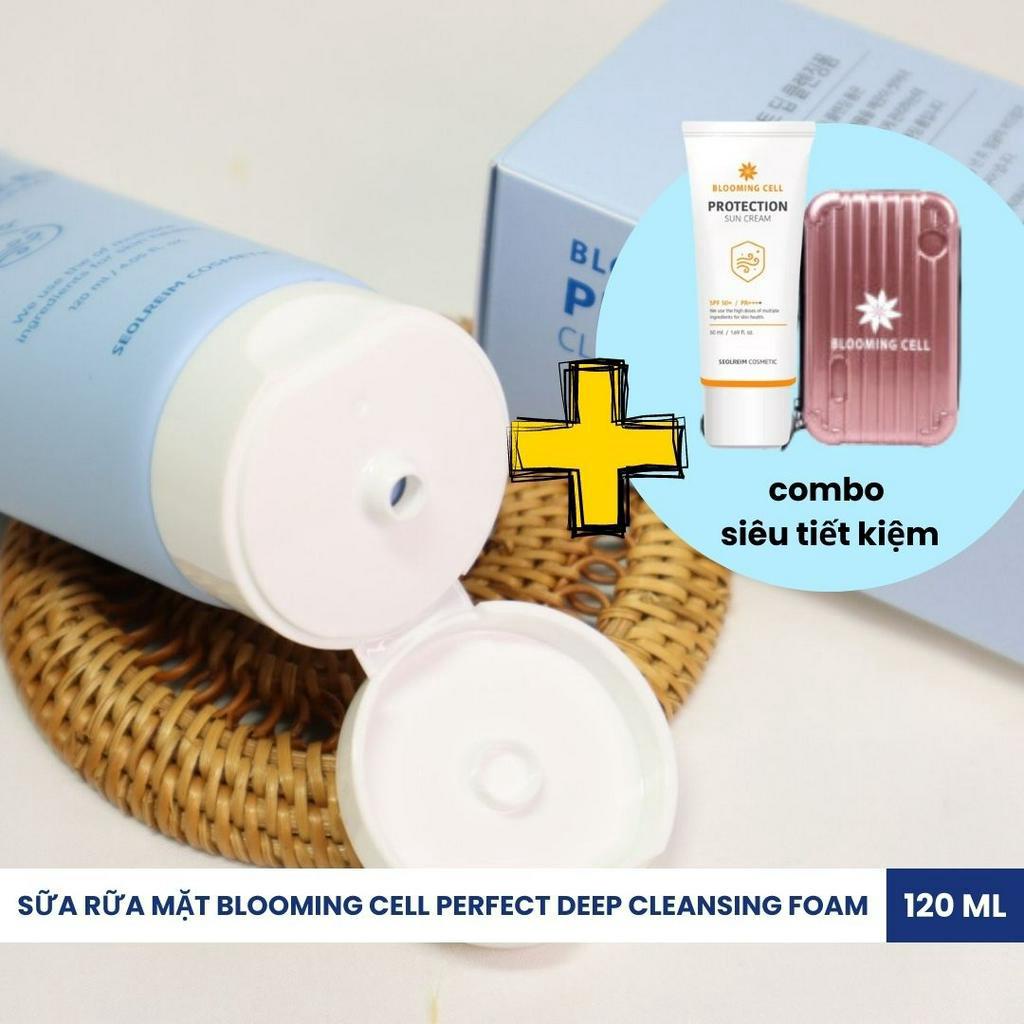 Sữa rửa mặt sạch sâu dưỡng ẩm Hàn Quốc Blooming Cell Perfect Deep Cleansing Foam 120ml